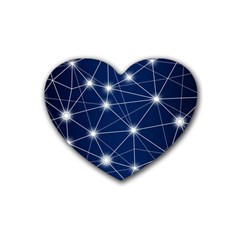 Network Technology Digital Rubber Coaster (heart)  by HermanTelo