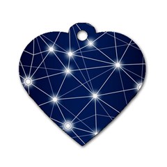 Network Technology Digital Dog Tag Heart (two Sides)