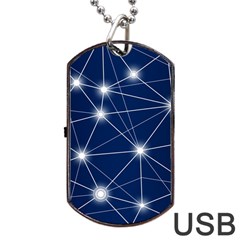 Network Technology Digital Dog Tag Usb Flash (two Sides)