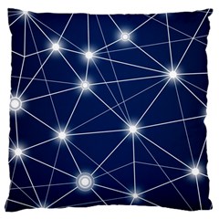 Network Technology Digital Large Cushion Case (one Side) by HermanTelo