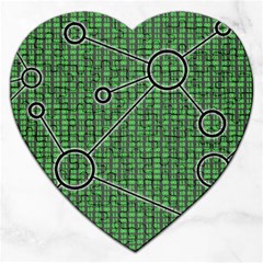 Network Communication Technology Jigsaw Puzzle (heart) by Bajindul