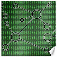 Network Communication Technology Canvas 16  X 16  by Bajindul