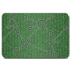 Network Communication Technology Large Doormat  by Bajindul