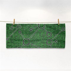 Network Communication Technology Hand Towel by Bajindul