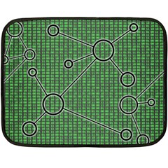 Network Communication Technology Fleece Blanket (mini) by Bajindul