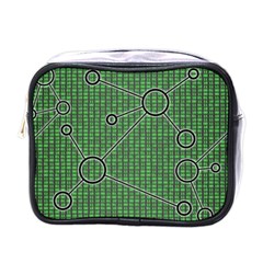 Network Communication Technology Mini Toiletries Bag (one Side) by Bajindul