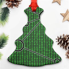 Network Communication Technology Christmas Tree Ornament (two Sides)