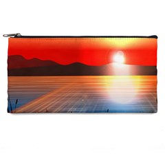 Sunset Water River Sea Sunrays Pencil Cases