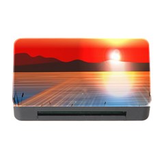 Sunset Water River Sea Sunrays Memory Card Reader With Cf by Mariart