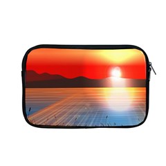 Sunset Water River Sea Sunrays Apple Macbook Pro 13  Zipper Case by Mariart