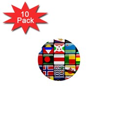 National Flags 1 1  Mini Magnet (10 Pack)  by ArtworkByPatrick