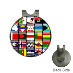 National Flags 1 Hat Clips With Golf Markers by ArtworkByPatrick