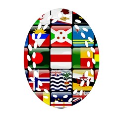 National Flags 1 Ornament (oval Filigree) by ArtworkByPatrick