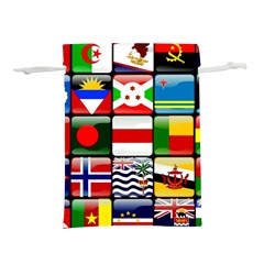 National Flags 1 Lightweight Drawstring Pouch (m)