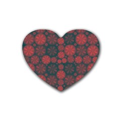 Zappwaits California Rubber Coaster (heart)  by zappwaits