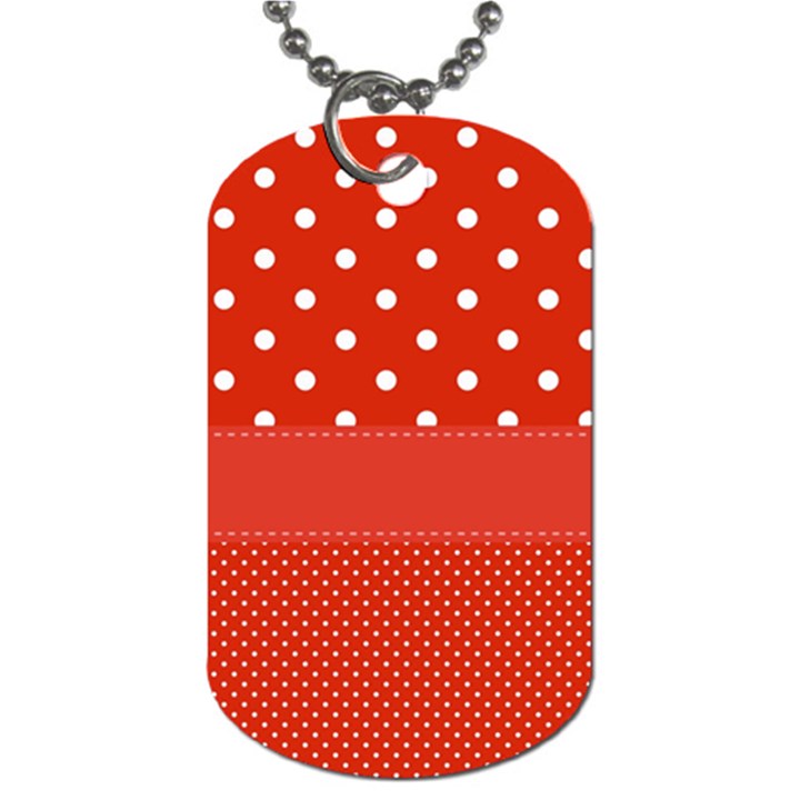 Polka Dots Two Times Dog Tag (Two Sides)