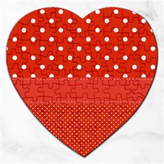 Polka Dots Two Times Jigsaw Puzzle (heart) by impacteesstreetwearten