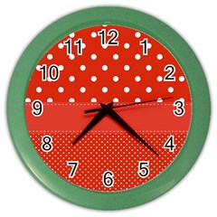 Polka Dots Two Times Color Wall Clock by impacteesstreetwearten