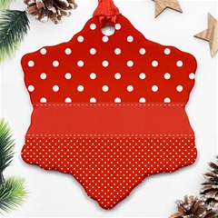 Polka Dots Two Times Ornament (snowflake) by impacteesstreetwearten