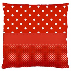 Polka Dots Two Times Large Cushion Case (one Side) by impacteesstreetwearten