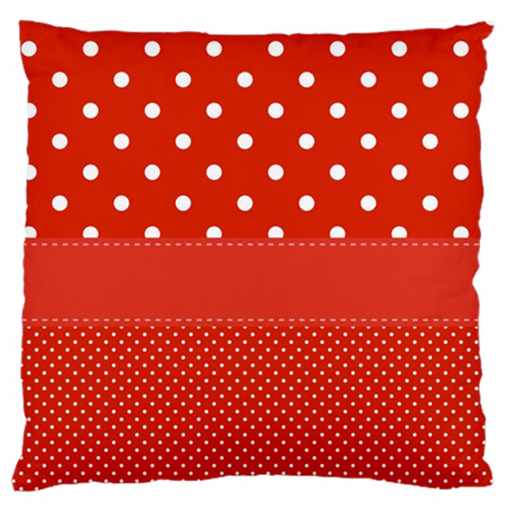 Polka Dots Two Times Large Cushion Case (Two Sides)