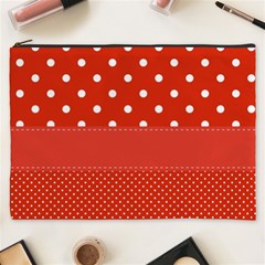 Polka Dots Two Times Cosmetic Bag (xxxl) by impacteesstreetwearten