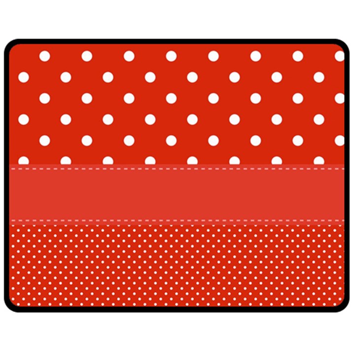 Polka Dots Two Times Double Sided Fleece Blanket (Medium) 