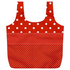 Polka Dots Two Times Full Print Recycle Bag (xl) by impacteesstreetwearten