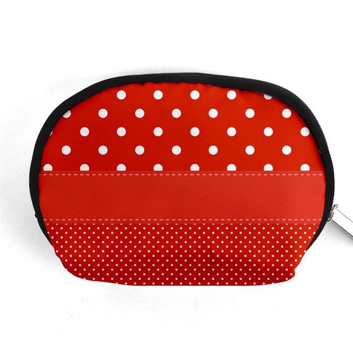 Polka Dots Two Times Accessory Pouch (Medium)