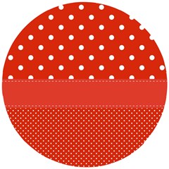 Polka Dots Two Times Wooden Puzzle Round by impacteesstreetwearten