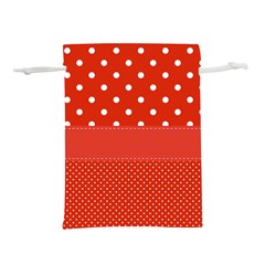 Polka Dots Two Times Lightweight Drawstring Pouch (l)