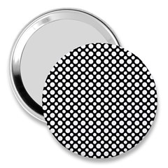 Dot Dots Dotted 2 Black Black 3  Handbag Mirrors by impacteesstreetwearten