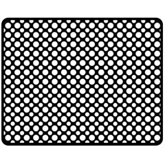 Dot Dots Dotted 2 Black Black Double Sided Fleece Blanket (medium)  by impacteesstreetwearten