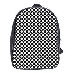 Dot Dots Dotted 2 Black Black School Bag (large) by impacteesstreetwearten