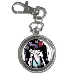 Girl With Flower Key Chain Watches