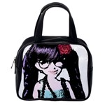 Girl With Flower Classic Handbag (One Side) Front