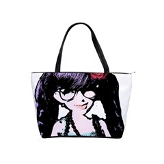 Girl With Flower Classic Shoulder Handbag