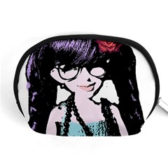 Girl With Flower Accessory Pouch (Medium)