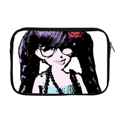 Girl With Flower Apple MacBook Pro 17  Zipper Case