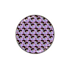 Redhead Girl Pattern Lilac Hat Clip Ball Marker (4 Pack) by snowwhitegirl