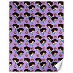 Redhead Girl Pattern Lilac Canvas 12  X 16  by snowwhitegirl