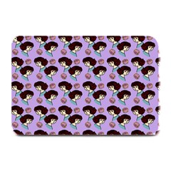 Redhead Girl Pattern Lilac Plate Mats by snowwhitegirl