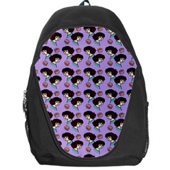 Redhead Girl Pattern Lilac Backpack Bag by snowwhitegirl