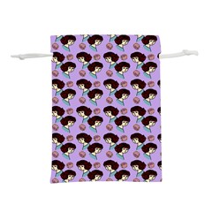 Redhead Girl Pattern Lilac Lightweight Drawstring Pouch (s) by snowwhitegirl