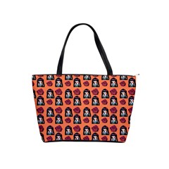 Girl Flower Pattern Apricot Classic Shoulder Handbag by snowwhitegirl