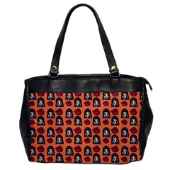 Girl Flower Pattern Apricot Oversize Office Handbag by snowwhitegirl