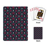 Girl Flower Pattern Grey Playing Cards Single Design (Rectangle) Back