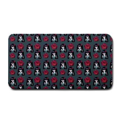 Girl Flower Pattern Grey Medium Bar Mats