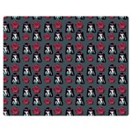 Girl Flower Pattern Grey Double Sided Flano Blanket (Medium)  60 x50  Blanket Front