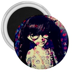 Retro Girl 3  Magnets by snowwhitegirl